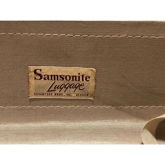 Vintage Samsonite Luggage Brown Suitcase Luggage With Key - Picture 3 of 8